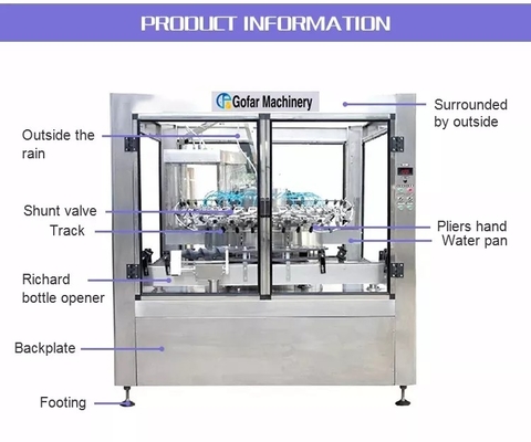 Automatic Rotary Bottle Washing Machine, 2000bph-10000bph, 18-36 cleaning heads