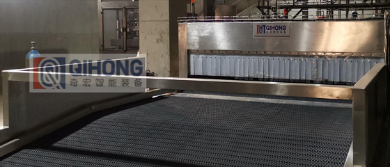 Continuous Tunnel Pasteurizing Equipment,100-1000cans/min For Psteurizing Canned Food
