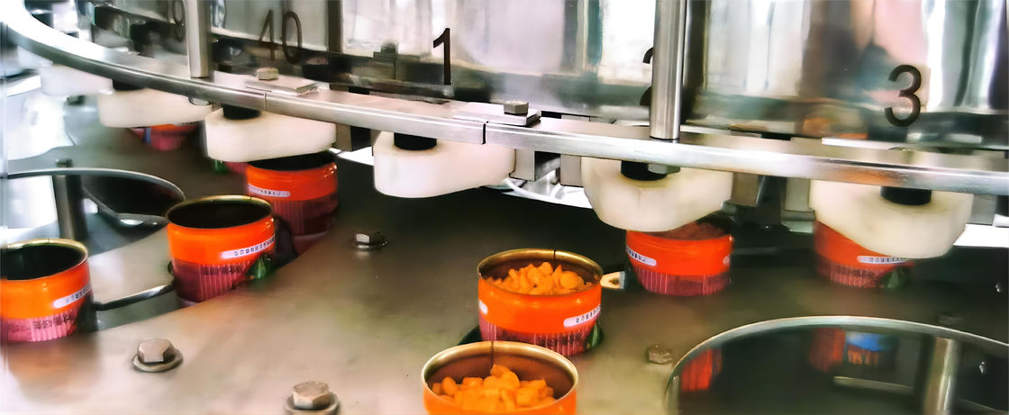 250-300 Cans/Min Automatic Can Filling Machine For Fruit / Vegetable Particles or Cells